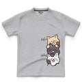 LEFTOVER - COTTON - HI CATS HELLO TEE