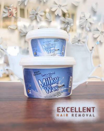 Milky Cream wax Painless (with pack of 1 wax strips)