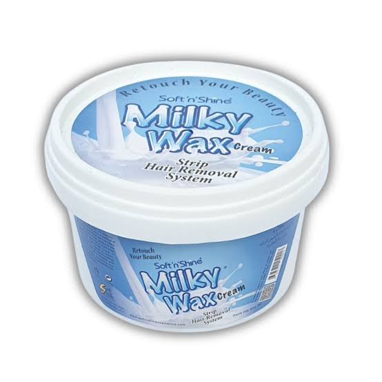 Milky Cream wax Painless (with pack of 1 wax strips)